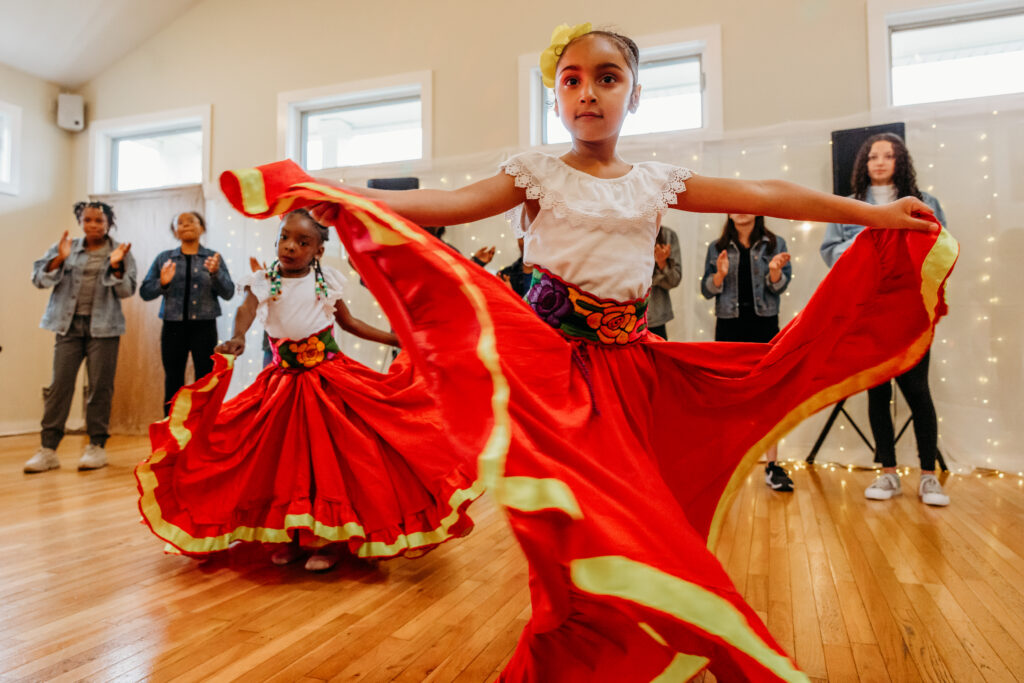 Youth dancers closeup