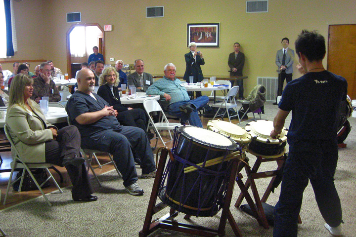 Japanese musicians perform at a rotary club