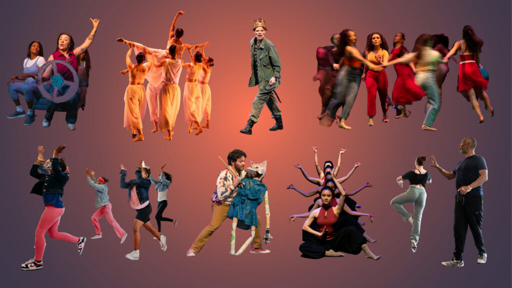Collage of Midwestern performing artists